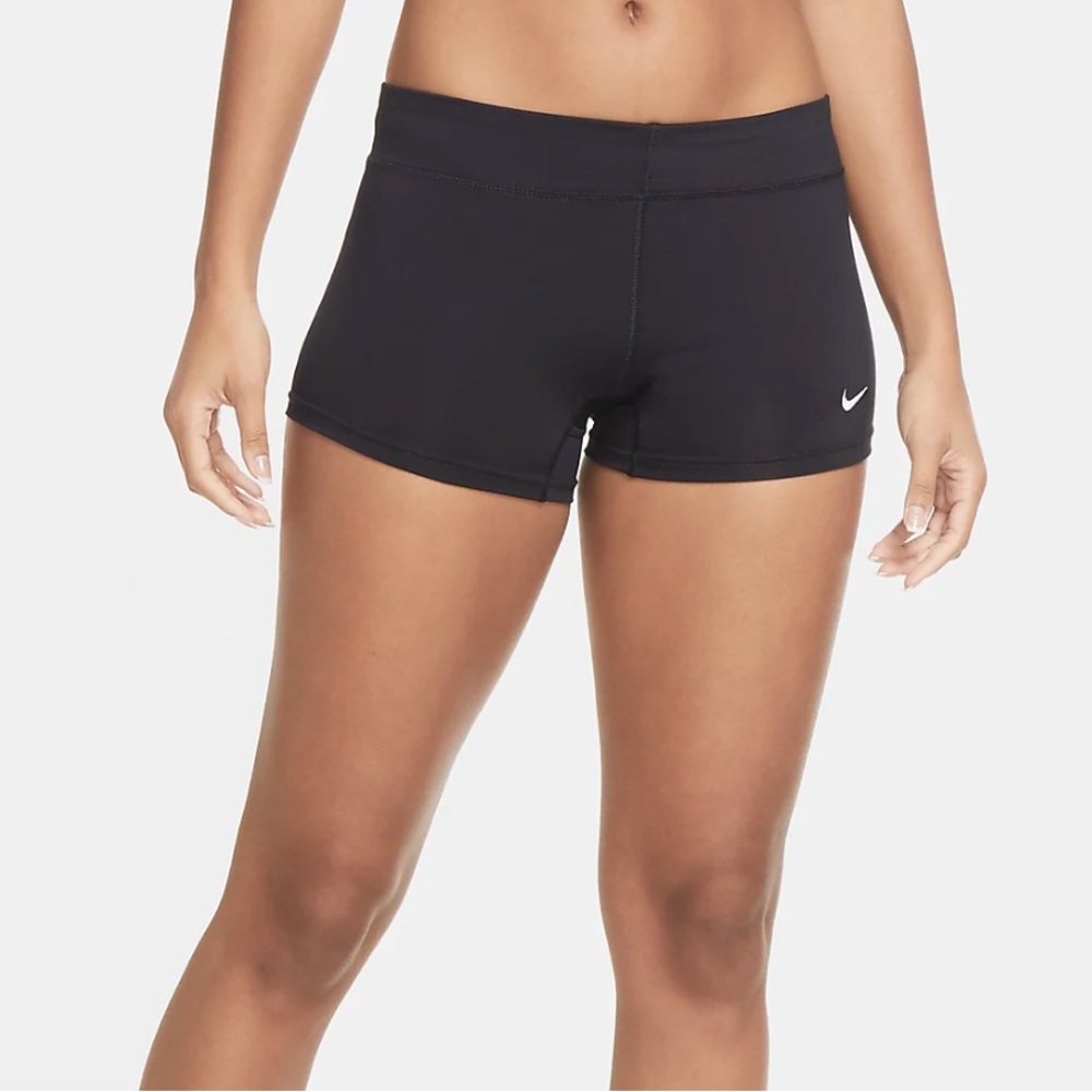 Women’s black volleyball spandex shorts